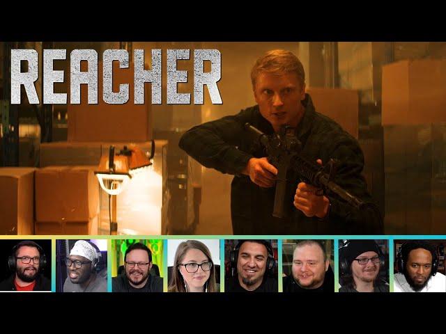 Reactors Reacting to JACK REACHER FIGHTING KJ KLINER | Reacher 1x8 "Pie"