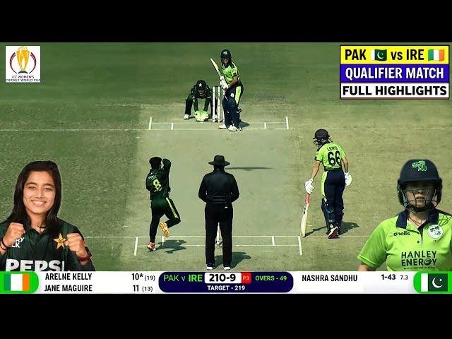 PAK W vs IRE W Highlights 2025 | Pakistan vs Ireland Women World Cup Qualifier Full Highlights 2025