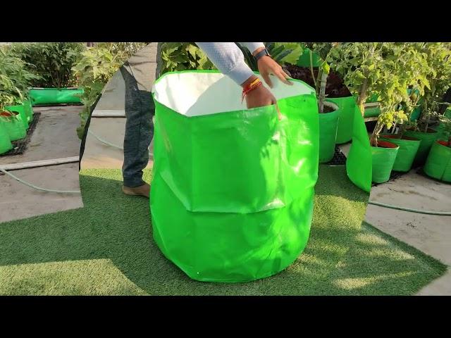 HDPE 24×24 Grow Bags for Home and Terrace Gardening Extra Thick Premium Quality Grow Bags