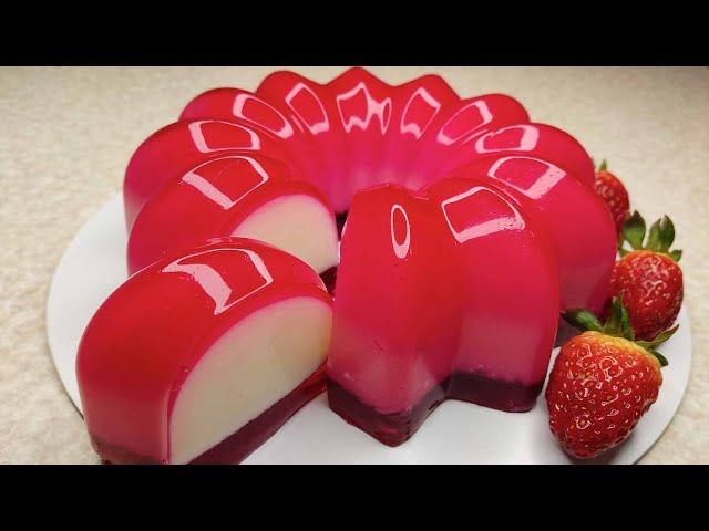 Easy Homemade Jelly dessert Recipe Without Gelatin | طرز تهیه ژله سوپرایز و آموزش ژله بستنی