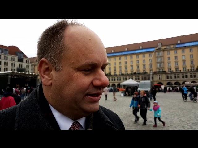 3. Pegida-Geburtstag in Dresden: Interview mit Oberbürgermeister Dirk Hilbert