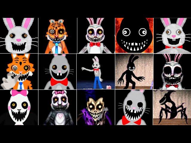 Mr Hopp's Playhouse Vs Mr Hopp's Playhouse 2 Vs Mr Hopp's Playhouse 3 All Jumpscares Comparison