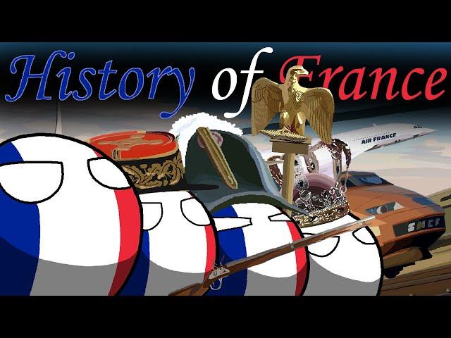 The modern history of France in countryballs