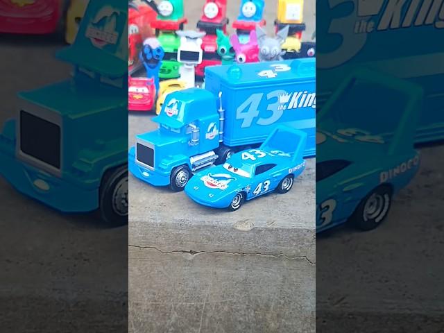 Pixar Cars, King Dinoco, Mcqueen Container #toys #pixarcars #disneypixarcars #cars #diecastcars