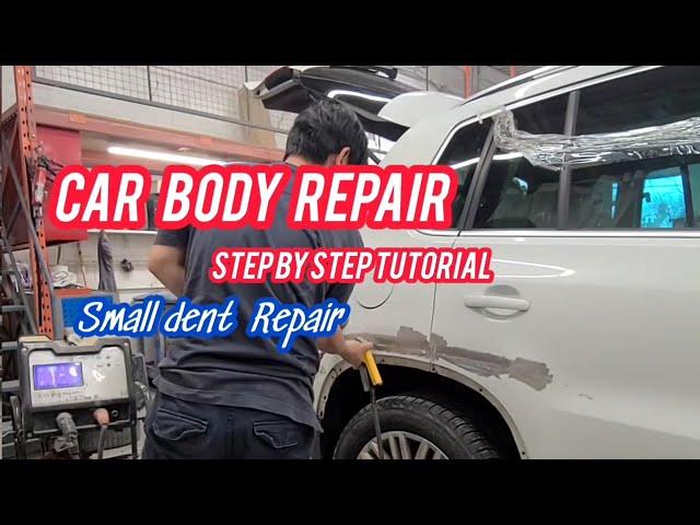 Buhay latero sa Québec Canada. step by step tutorial Repairing Car body damaged. Repair car accident