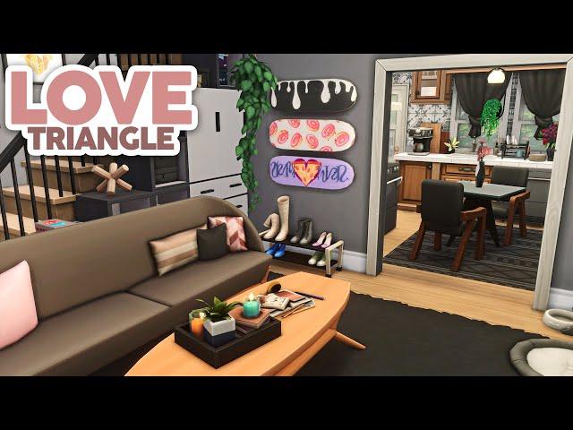 Love Triangle Townhouses  // The Sims 4 Speed Build Collab w/ MissSimReno & RachelPedd