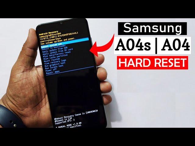Samsung Galaxy A04s/A04 :- Screen Unlock/Hard Reset/Factory Reset | 2023 No Need PC