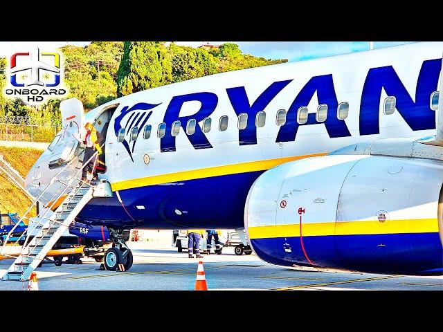 TRIP REPORT | Flying to the Smallest Runway! (1500m)!! | Ryanair BUZZ B737 | Vienna to Skiathos