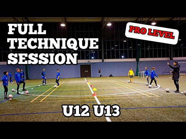 Coerver Training ️ Full Technique Session ️ U12 U13