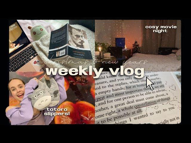 I got sick for christmas  relaxing & chatty reading vlog
