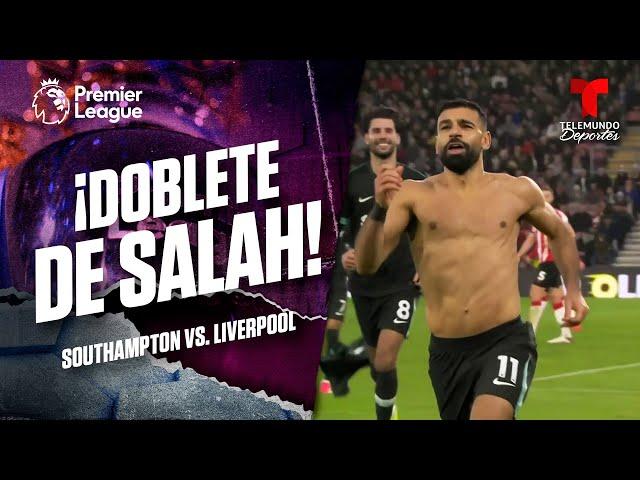 Gol de penal de Mohamed Salah - Southampton vs. Liverpool | Premier League | Telemundo Deportes