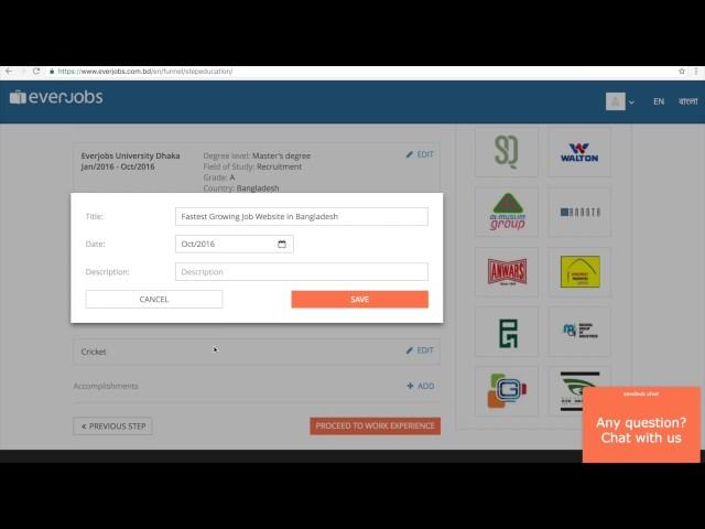 Find your Dream Job | Registration on everjobs.com.bd | everjobs BD