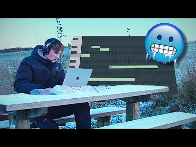 Making the HARDEST beat outside in FREEZING weather