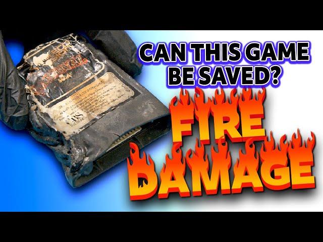 Can We Rescue a Fire Damaged Game Cartridge from 1982?  I don't know... #retrogaming #nostalgia #80s