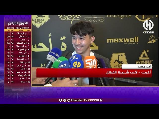 الدولي الجزائري يوسف بلايلي يتوج بجائزة أفضل لاعب لسنة 2024 المقدمة من قبل جريدة DZMATCH