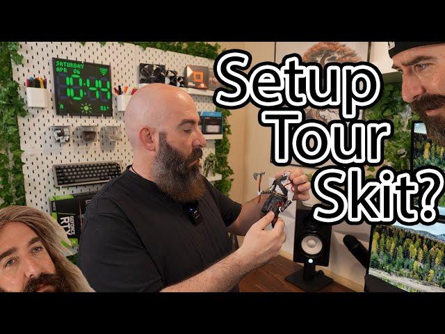 A gaming setup tour, but it's a skit..