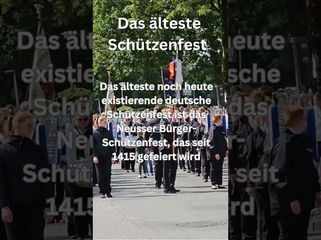 Schützenfest Fakten - Das älteste Schützenfest