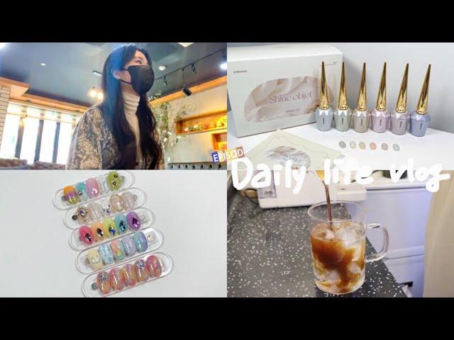 SUB [VLOG] 벌써 3월..? 예, 이달의 아트 나왔습니다 (페퍼민트 아메리카노, 3월 이달의 아트, 리아브 그라데이션 풀콧,샤인 오브제(글리터 에디션),마블링 가득한 한우)