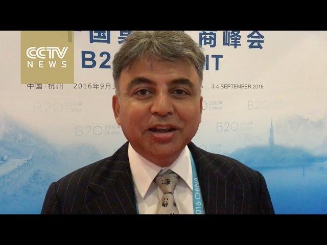 Exclusive: CCTVNEWS talks to executive director of Bhartiya Group at the B20