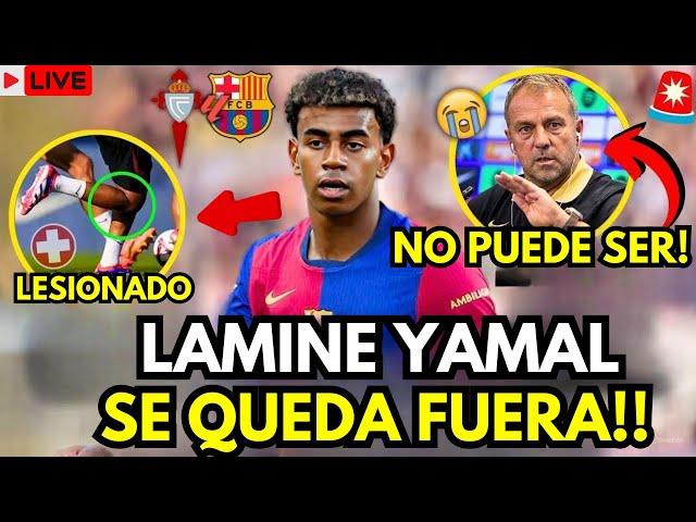  ¡NOTICIAS DE ÚLTIMA HORA! BARCELONA SE PREPARA PARA ENFRENTAR AL CELTA SIN LAMINE YAMAL 