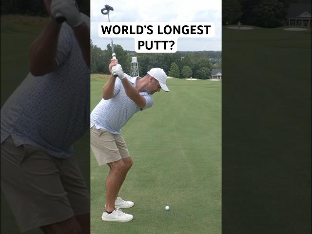 World’s Longest Putt Made?? #golf