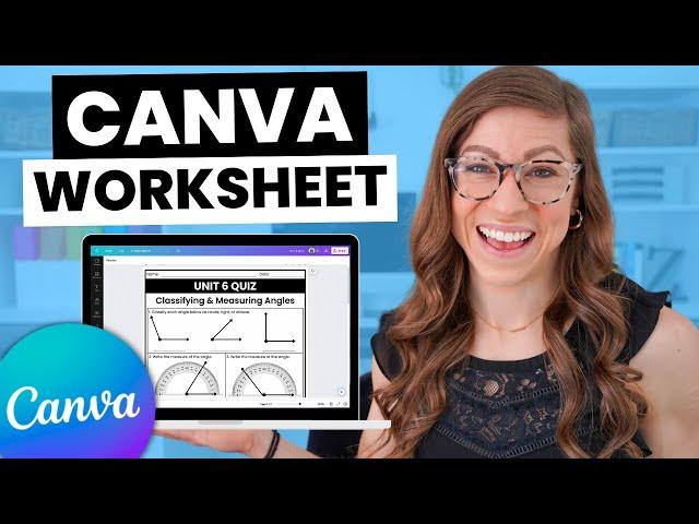 How to Create a Worksheet in Canva | Tutorial for Teachers