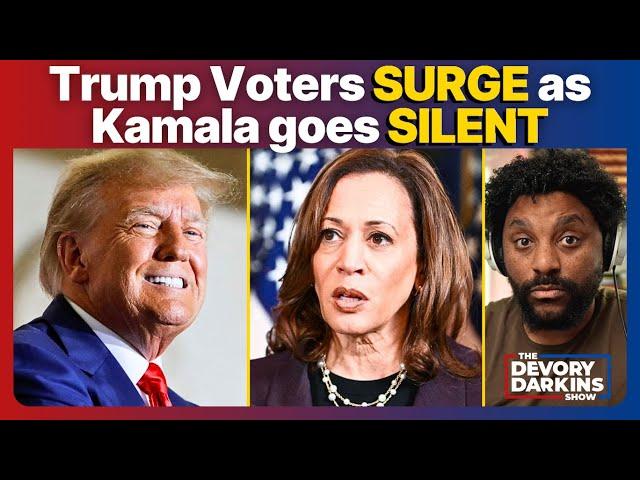 Trump Voters SURGE on Election Day as Kamala goes SILENT