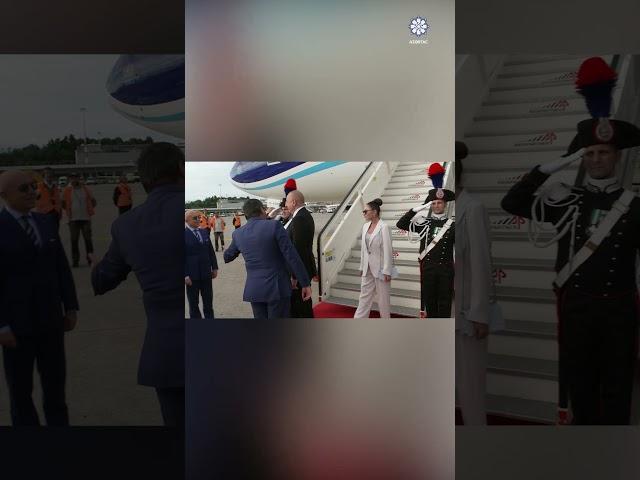 President Ilham Aliyev arrived in Milan #shorts