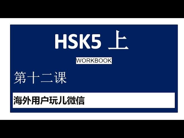 HSK5 上/workbook/leccion 12 海外用户玩儿微信