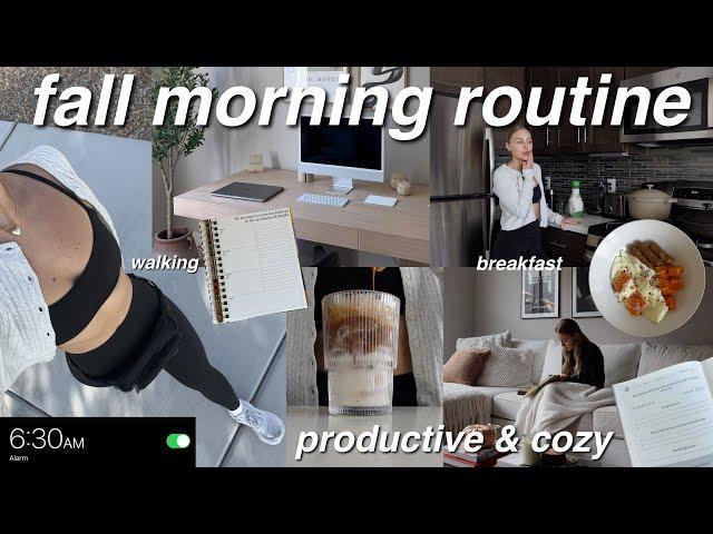 6:30AM Fall Morning Routine  productive habits & relaxing routine