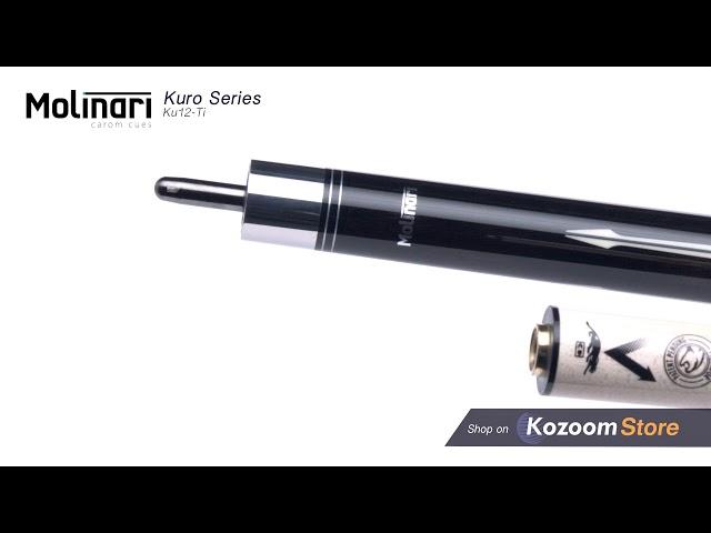 Molinari Kuro 12 Carom Billiard Cue Video Demonstration   store kozoom com