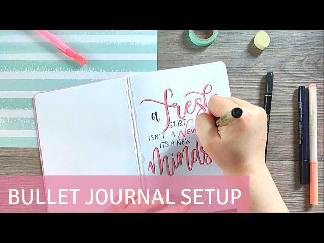 Bullet Journal Setup! 3rd one this year...||Little Miss Frostbite