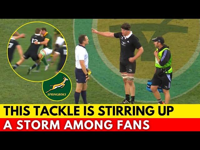 THE TACKLE THAT’S SHAKING SOCIAL MEDIA! CONTROVERSY BETWEEN BOKS AND ALL BLACKS! | SPRINGBOKS NEWS