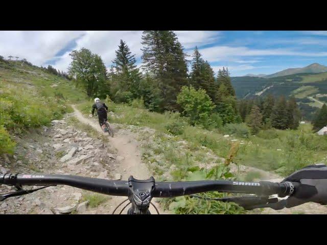 BEST TRAILS WE RODE IN MORZINE, PART 2 - AVORIAZ - DANS LA FORET (RED)  THE GOAT (BLUE) 4K