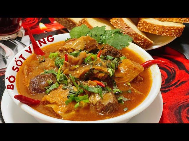 BÒ SỐT VANG chuẩn vị gia truyền của người Hà Nội (nấu với Instant pot và nấu thường)