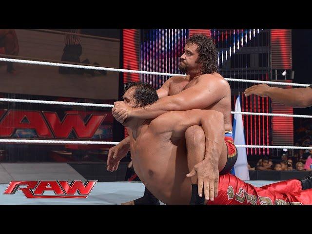 The Great Khali vs. Rusev: Raw, July 21, 2014