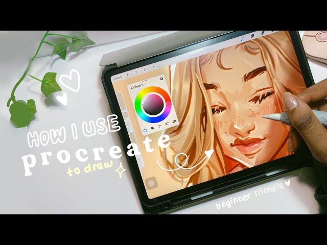 how i use procreate to draw | my digital art process ⁎⁺˳༚