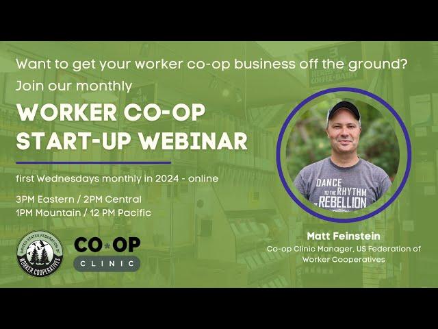 Worker Co-op Startup Webinar