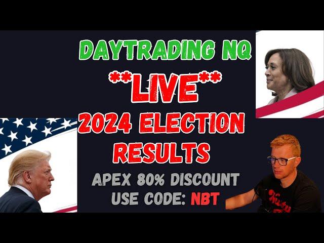 **LIVE** DAY TRADING - 2024 ELECTION RESULTS