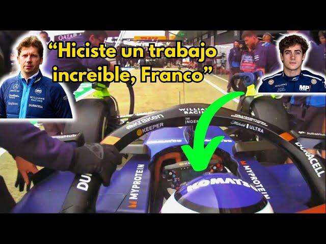 Esto Dijo FRANCO COLAPINTO Tras Su Debut En Williams | Prácticas Libres Silverstone F1 2024