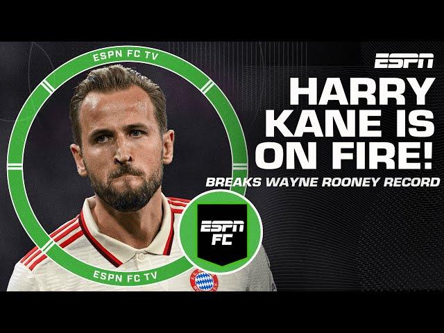 Harry Kane is on FIRE  Breaks Wayne Rooney goalscorer record vs. Dinamo Zagreb | ESPN FC