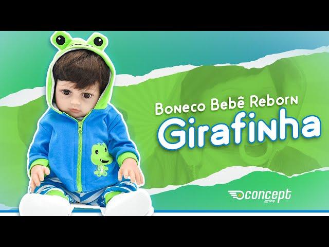 Conheça o BONECO BEBÊ REBORN girafinha