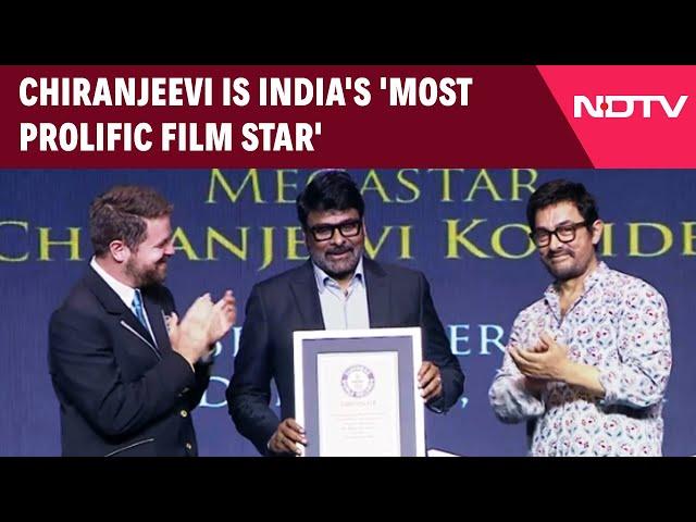 Chiranjeevi Honored By Guinness World Records As 'The Most Prolific Film Star In Indian Cinema'