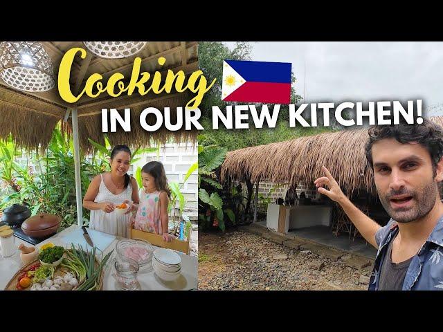 First Time Cooking in Our Outdoor Kitchen in the Philippines!