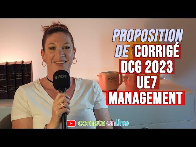 Corrigé DCG 2023 UE7 à télécharger