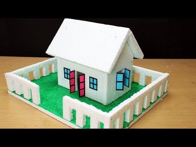 How to Make a Thermocol House with dimensions - Very Easy