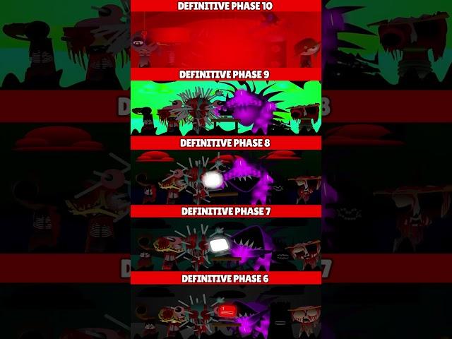 Incredibox Sprunki Definitive Phase 10 VS Phase 9 VS Phase8 VS Phase7 VS Phase6 *MIX HORROR VERSION*