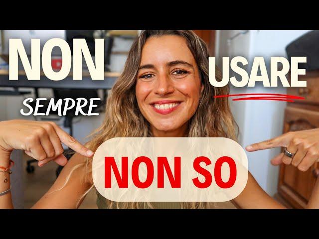 NON usare (sempre) "NON SO"