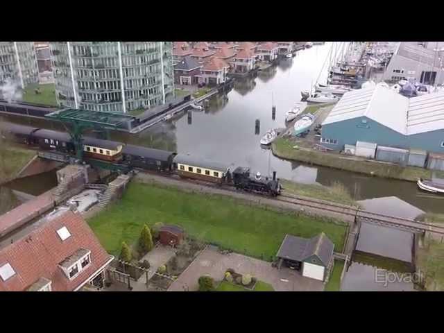 Stoomtrein vs oldtimer vs drone SHM Hoorn Medemblik 5.4 lens MP 10 Gopro