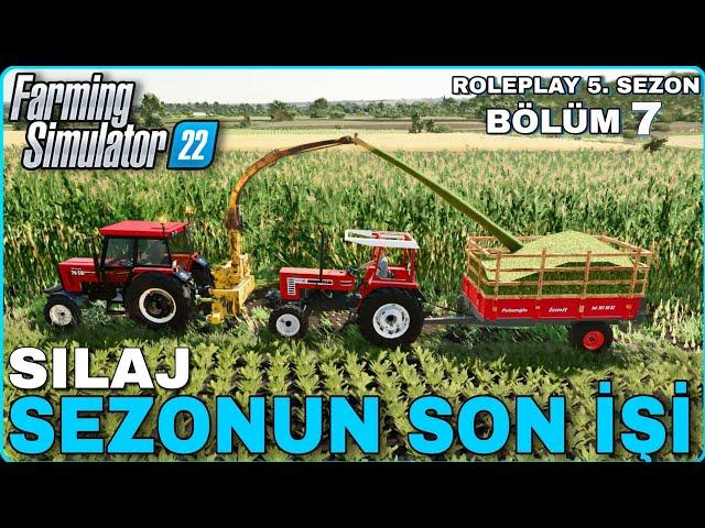 KOOPERATİFTEN SİLAJ MAKİNESİ KİRALADIK - SEZONUN SON İŞİ DE BİTMİŞ OLDU  ROLEPLAY #7 FS22